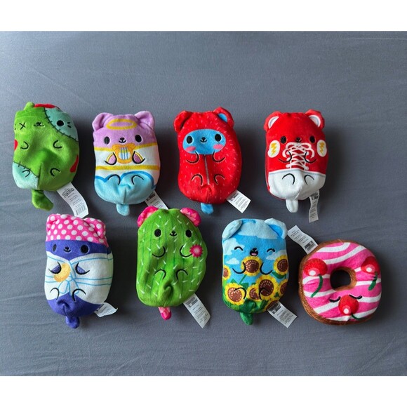 Cepia Other - Cats Vs Pickles Plush Lot of 8 Cepia Bean Bag Toy Collection Bears vs Donuts Toy